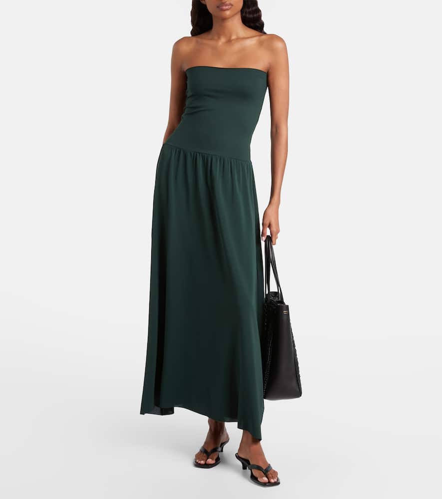 Oda jersey crêpe maxi dress
