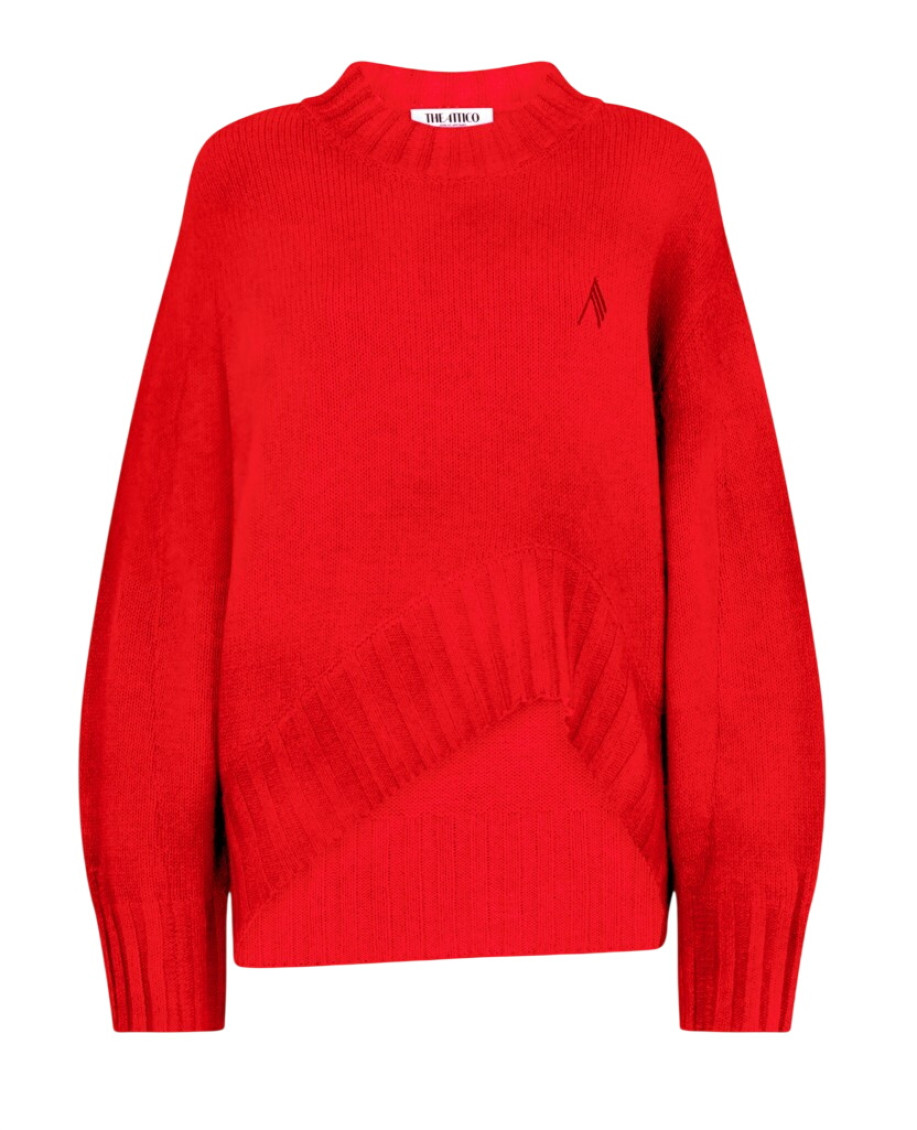 Red Crew Neck Sweatshirt