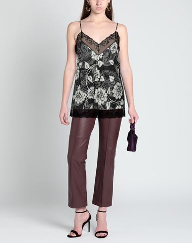 Woman Top Black Size 6 Viscose, Polyester, Polyamide