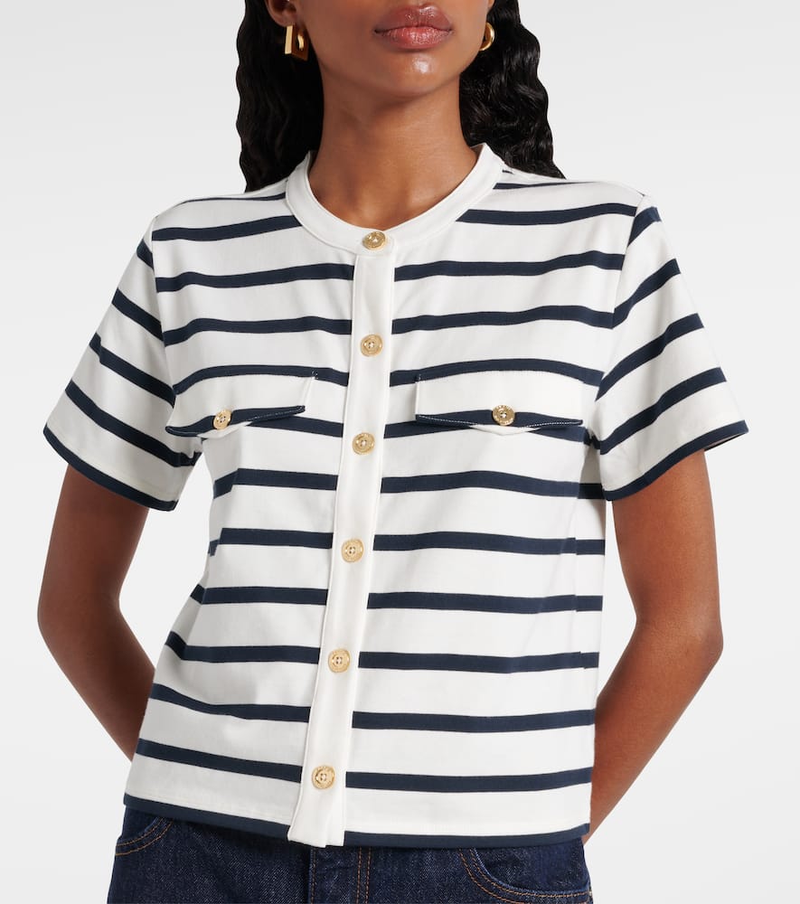 Striped cotton top