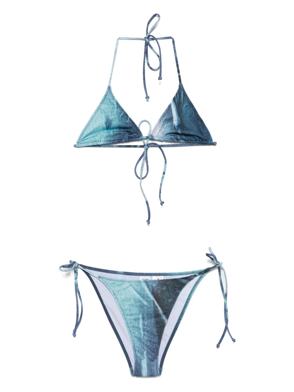 Water printed bikini - Blue
