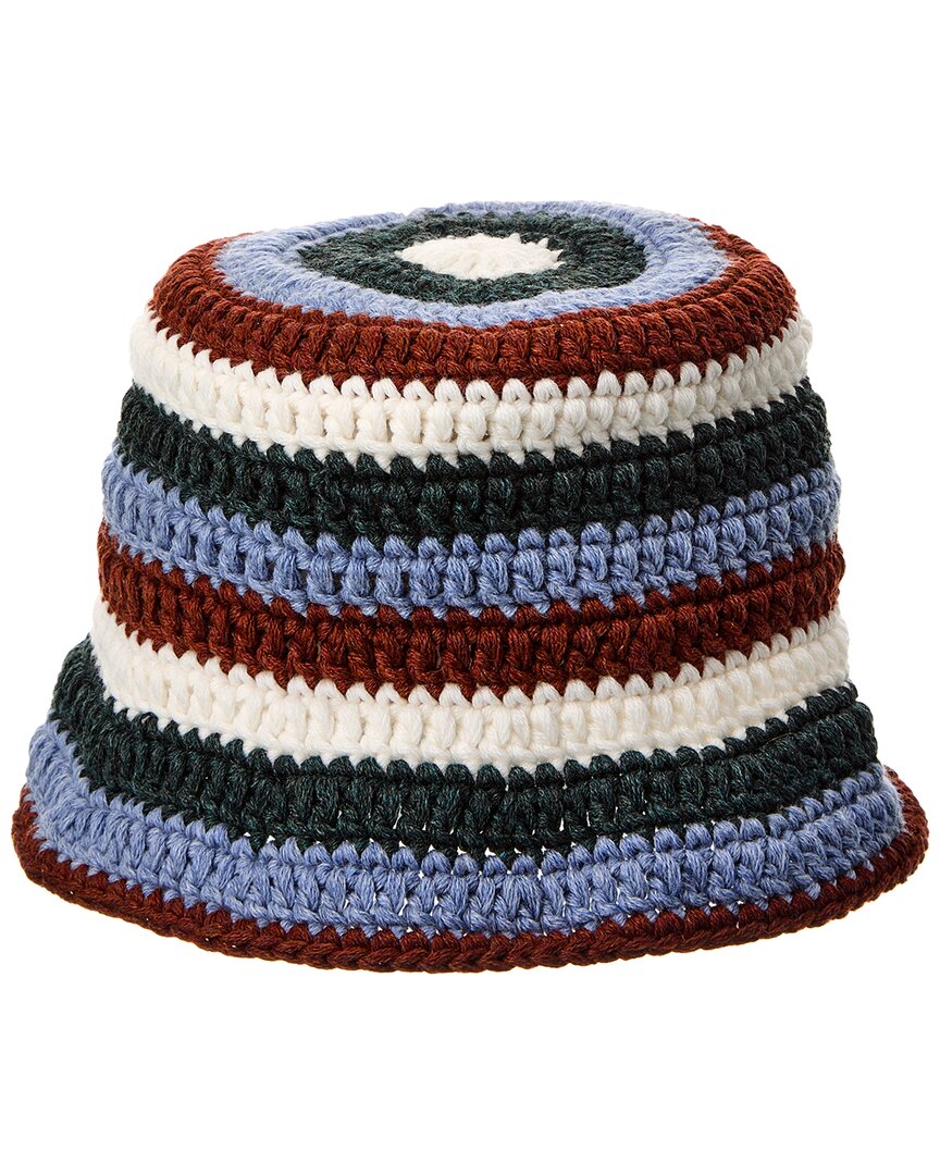 Kam Striped Cashmere Bucket Hat
