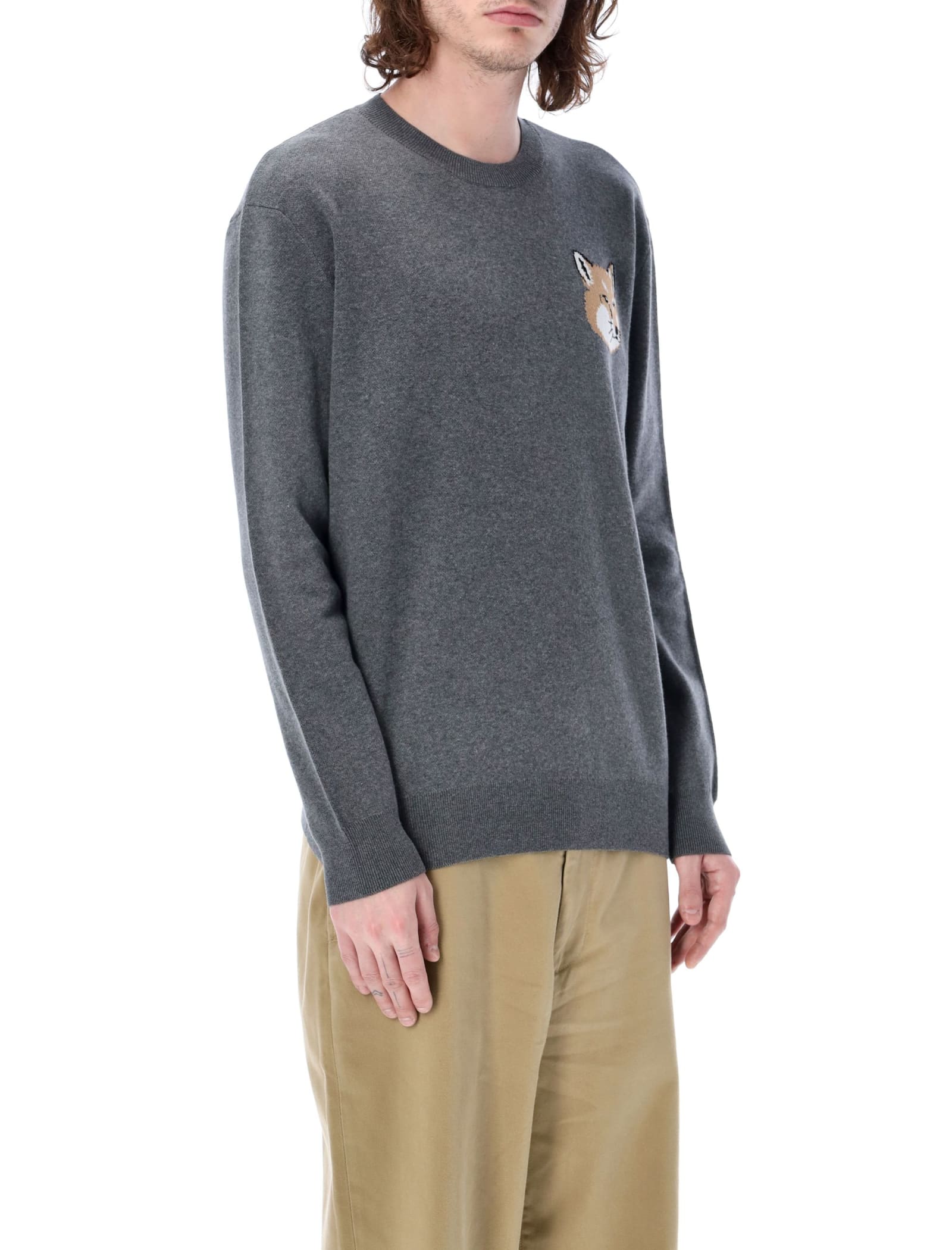 Mini Fox Head Intarsia Comfort Jumper