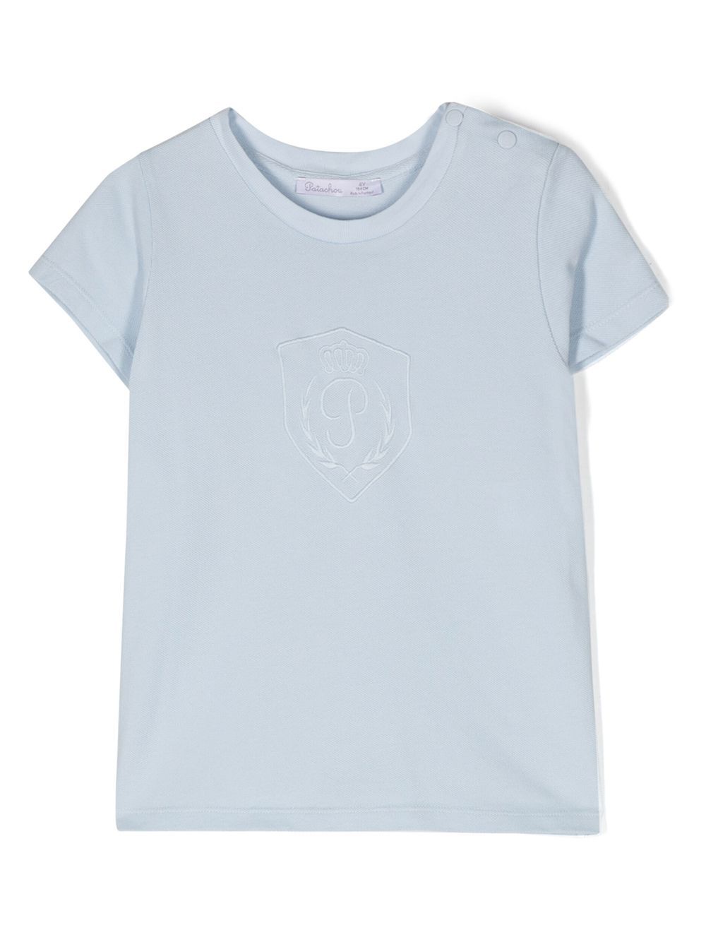 Logo-embroidered T-shirt - Blue