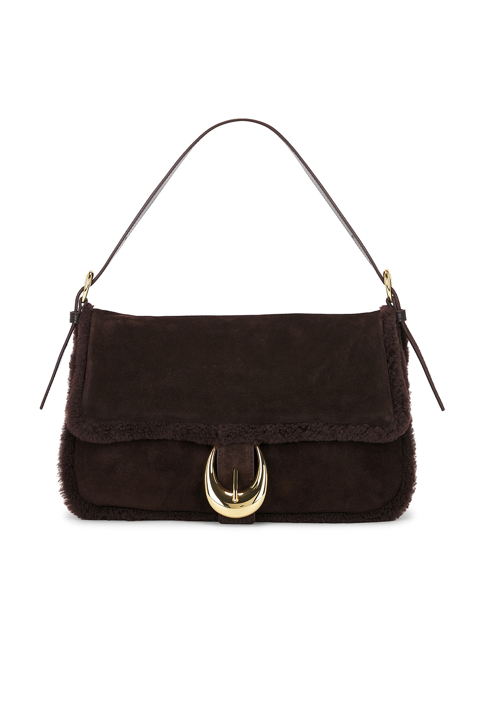 Staud Medium Harlow Bag in Chocolate