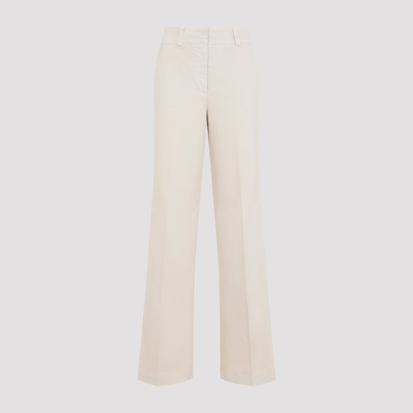 Wide-Leg Cotton Pants