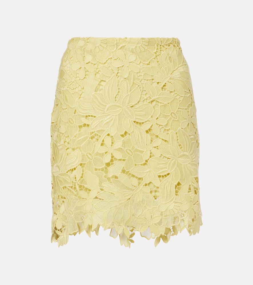 Bora floral lace miniskirt