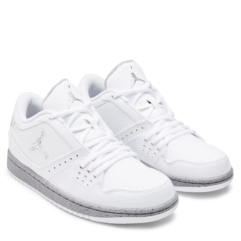 Men's 1 Flight Low Sneakers (White/Grey)