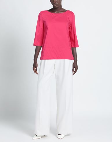 Woman Top Fuchsia Size 12 Cotton, Polyamide, Elastane