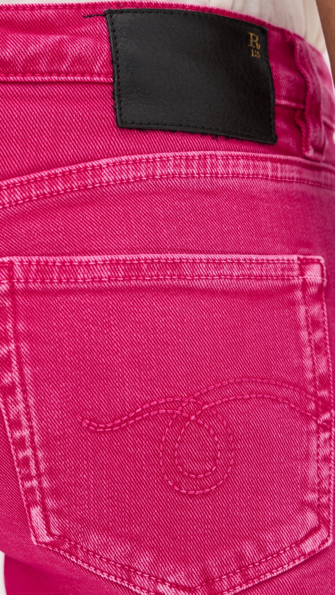 Boy Flare Jeans Fuchsia Stretch