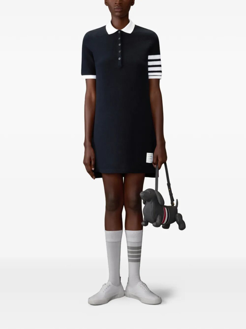 4-Bar Cotton PiquÉ Polo Dress