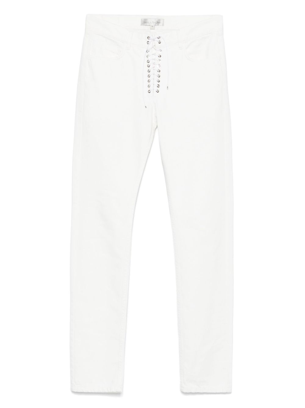 Ludovic de Saint Sernin lace-up jeans - White