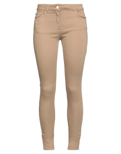 Woman Jeans Khaki Size 27 Cotton, Elastomultiester, Elastane