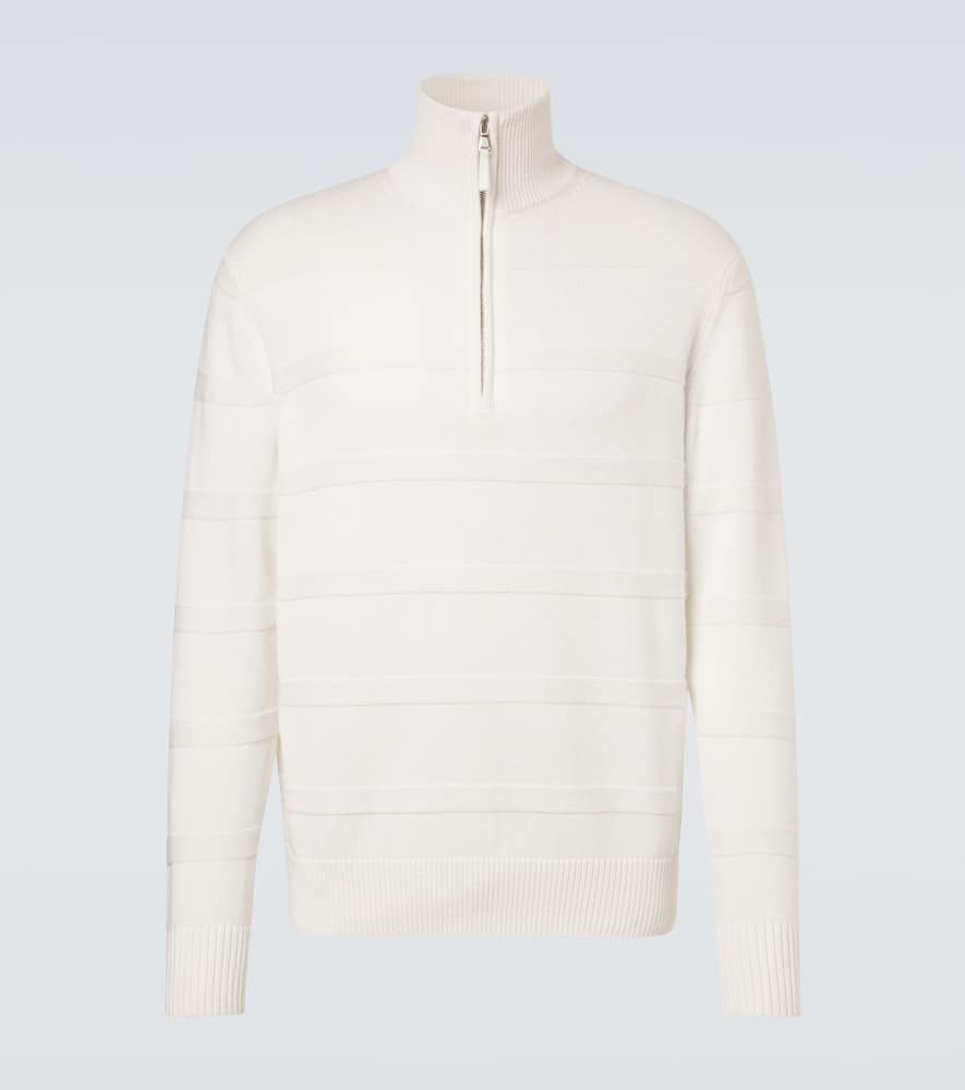Cotton and cashmere turtleneck sweater