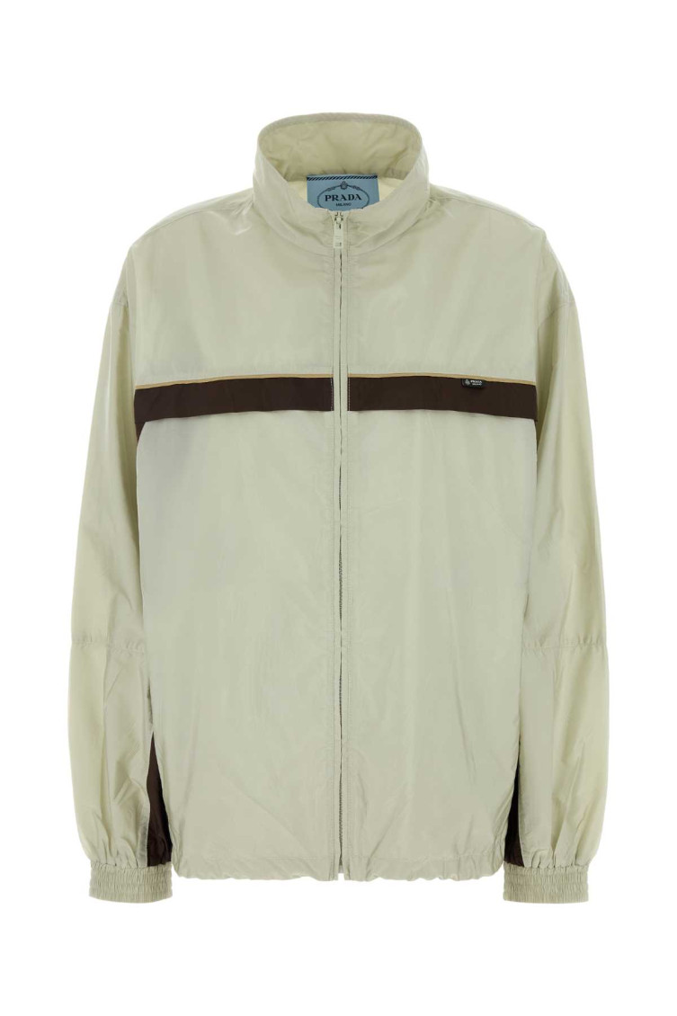 Prada - renylon windbreaker high collar elastic cuff
