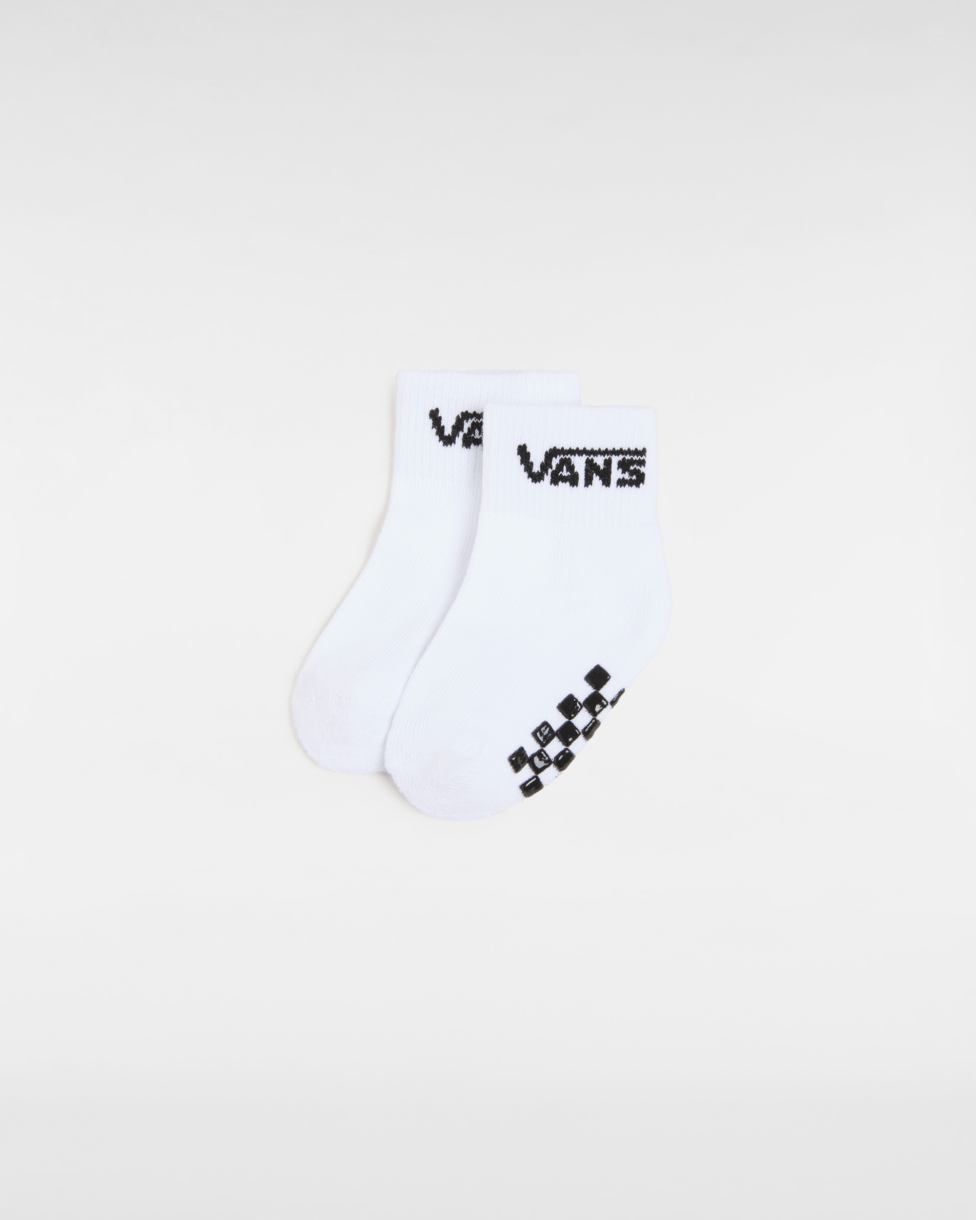 Vans Baby Drop Hook And Loop Classic Sock No Show - White Cotton - One