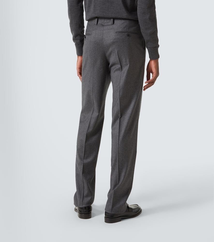Wool and cashmere suit pants