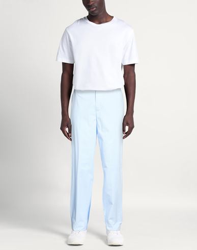 Man Pants Sky blue Size S Cotton