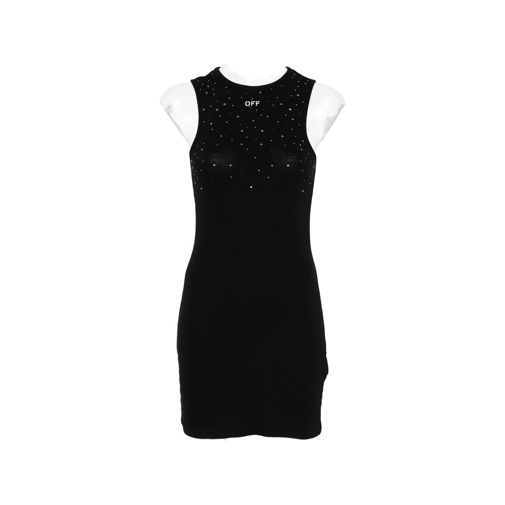 Embellished Fitted Mini Dress