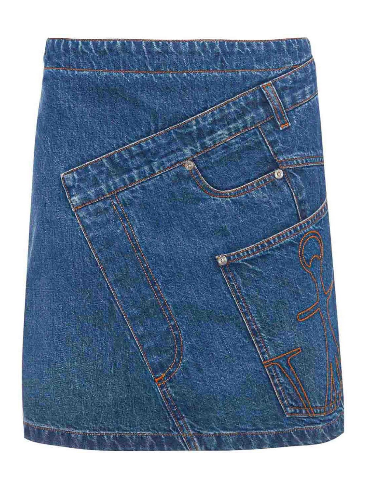 J. W. Anderson Twisted denim miniskirt