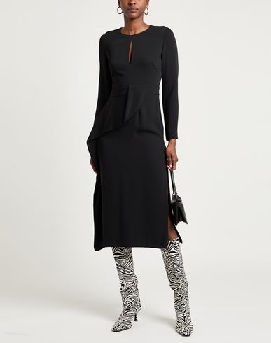 Gold Woman Midi dress Black Size S Polyester
