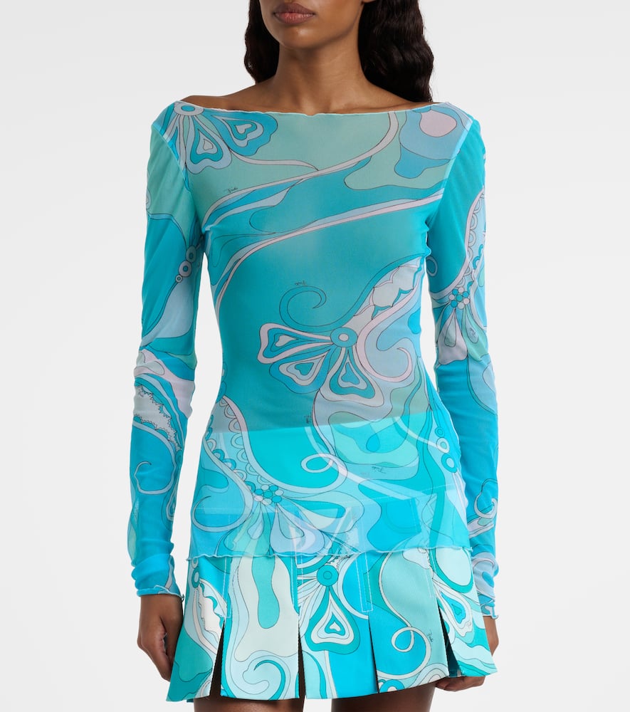 Orchidee sheer top