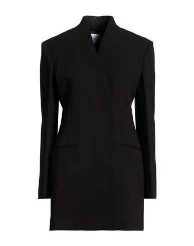 Woman Blazer Black Size 12 Virgin Wool