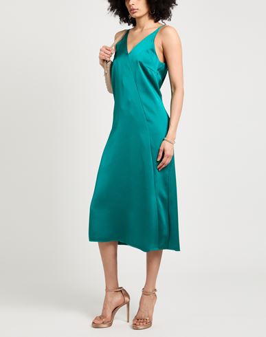 Seventy Venezia Woman Midi dress Emerald green Size 6 Polyester