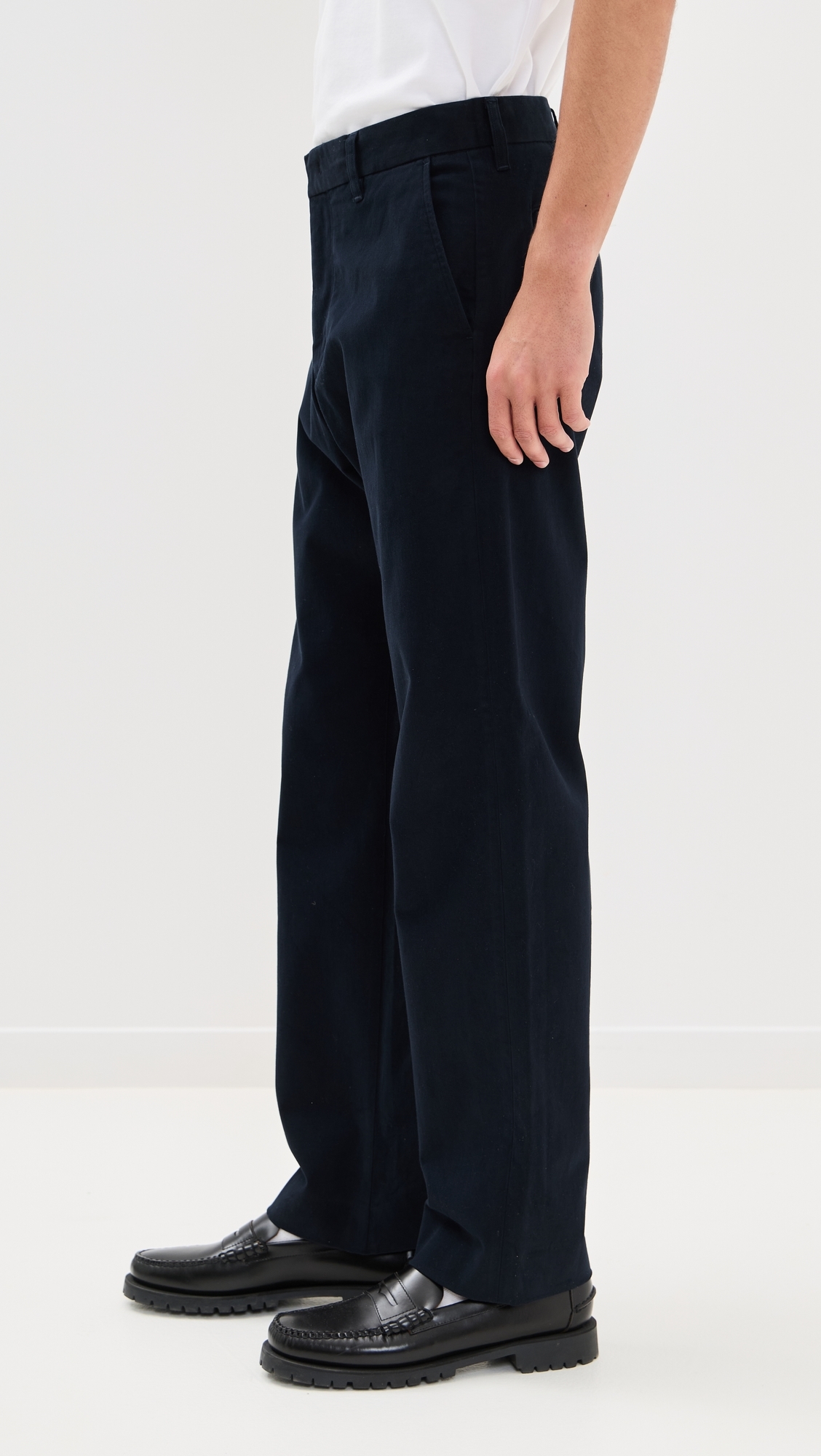 Louie Straight Fit Peached Cotton Chinos Coastal