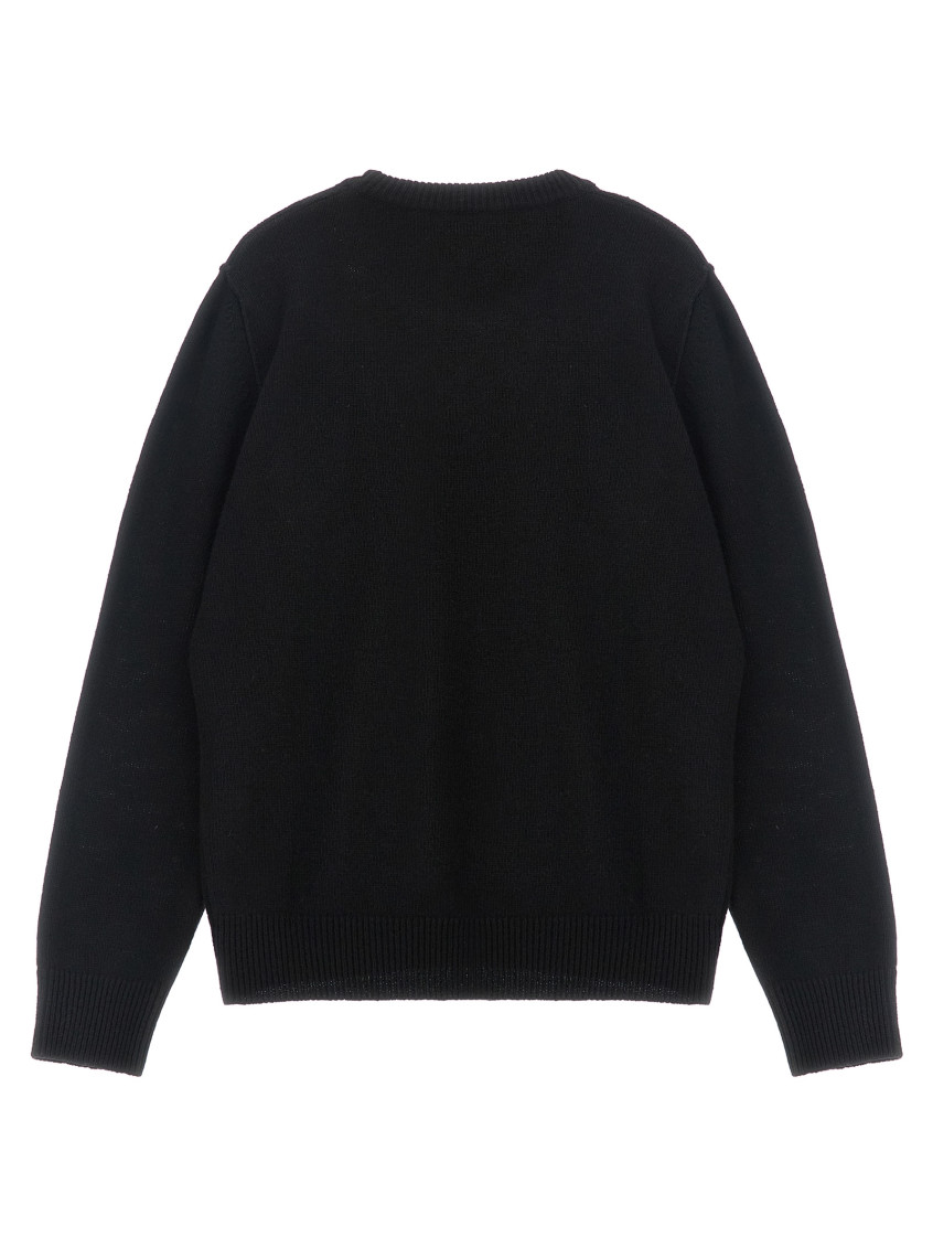 Boys Black Crew Neck Sweater