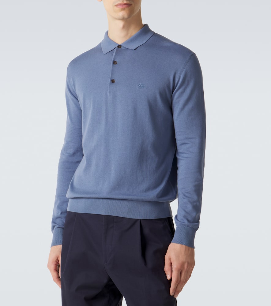 Cotton polo sweater
