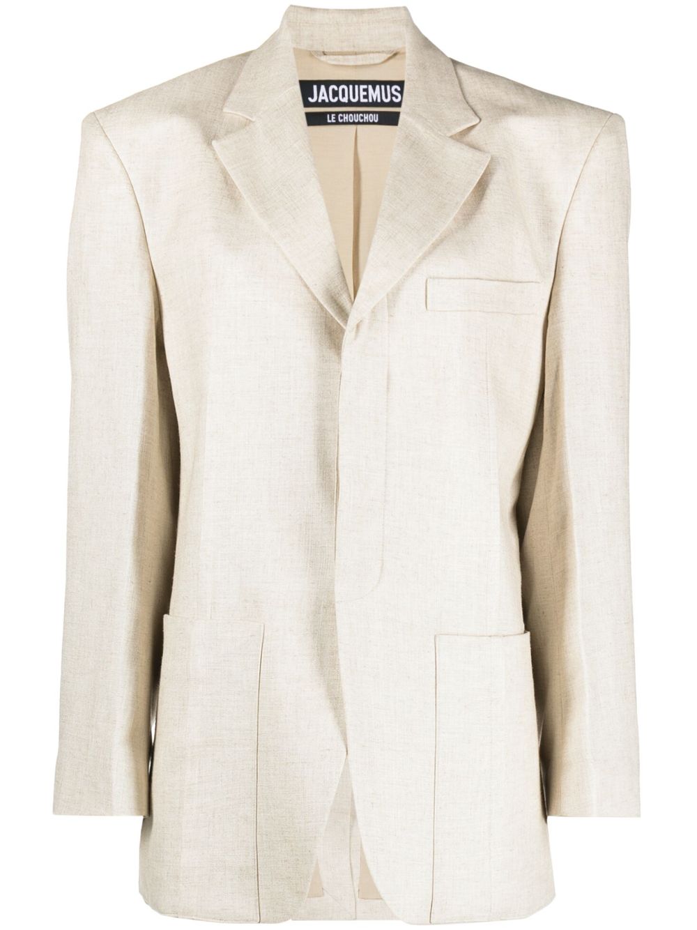 Single breasted blazer - Neutrals
