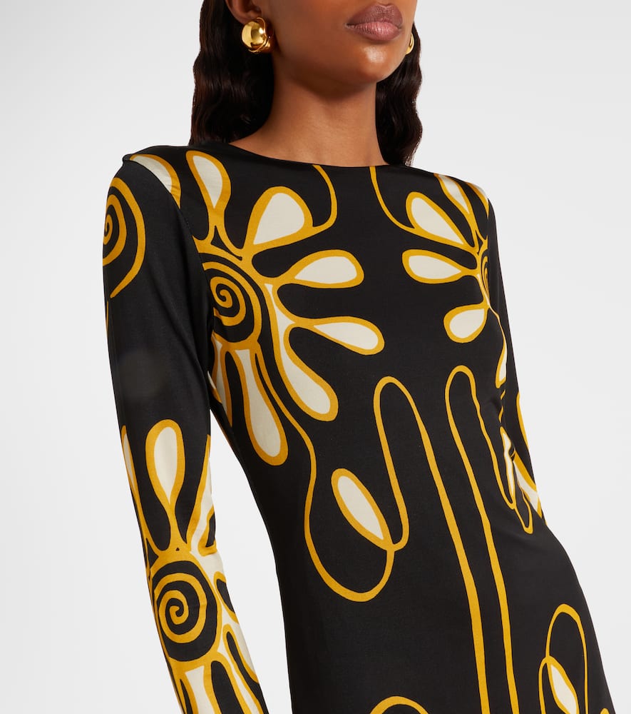 Maisha printed jersey minidress