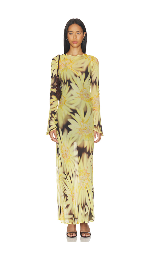 The Wolf Gang Lottie Maxi Dress in Yellow. L. Also in M, S
