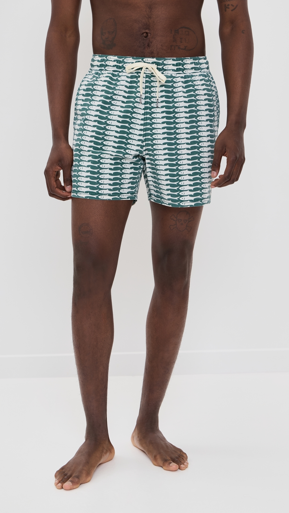 Fair Harbor The Bungalow Swim Trunks 5 Green Sardine
