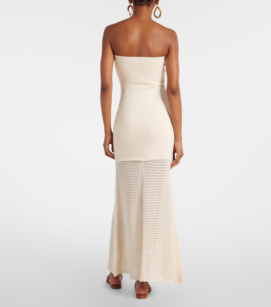 Romy crochet-trimmed maxi dress