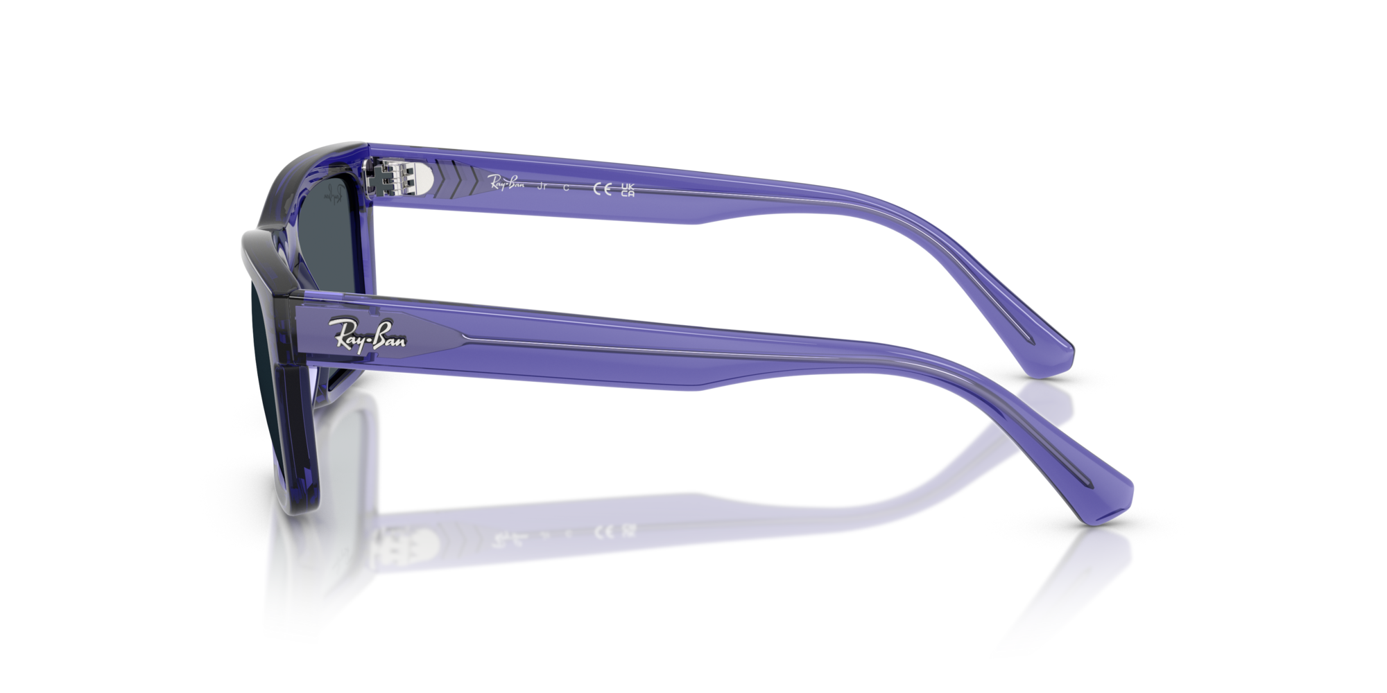 Ray - Ban Kid Ray - Ban RJ9196S 719187 Sunglasses Injected Violet Grey Squared Norma