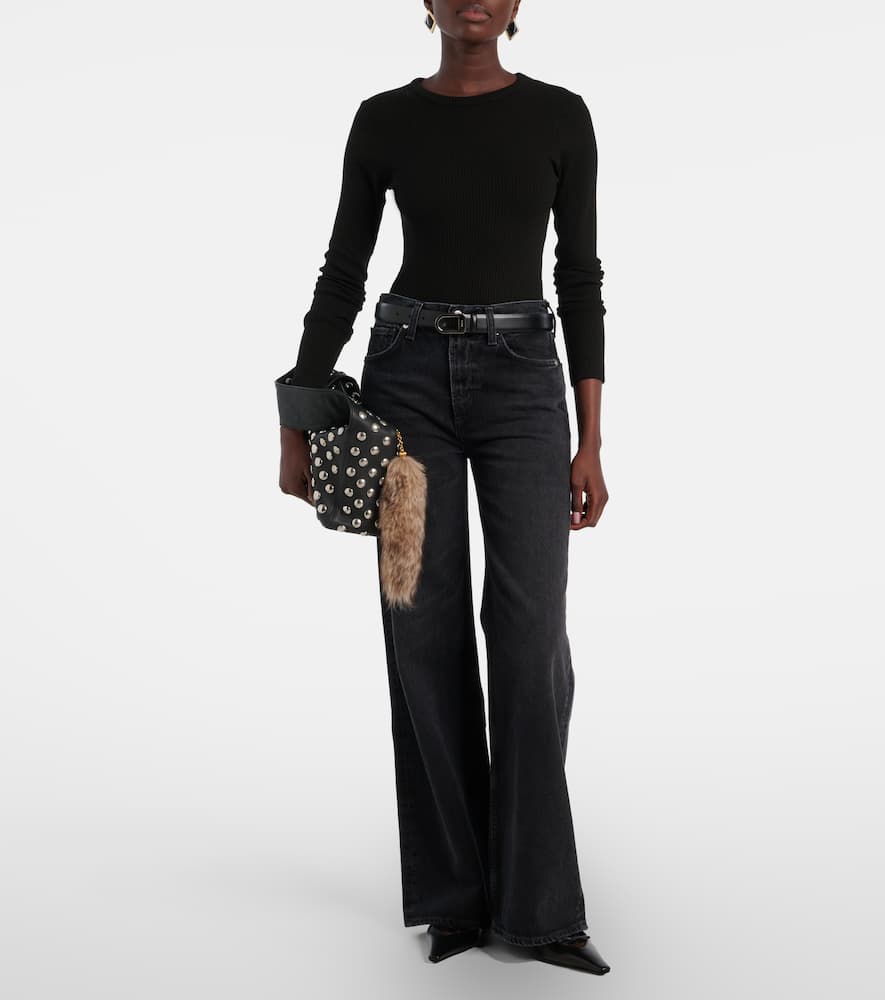 Bina ribbed-knit top