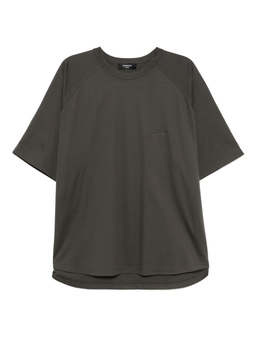 Bright-stars painted T-shirt - Grey