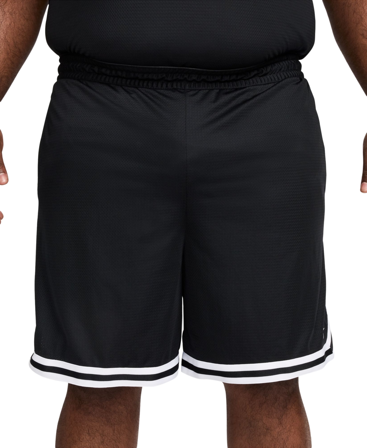 "Men's Dna Dri-fit 8"" Basketball Shorts - Black/white/white"