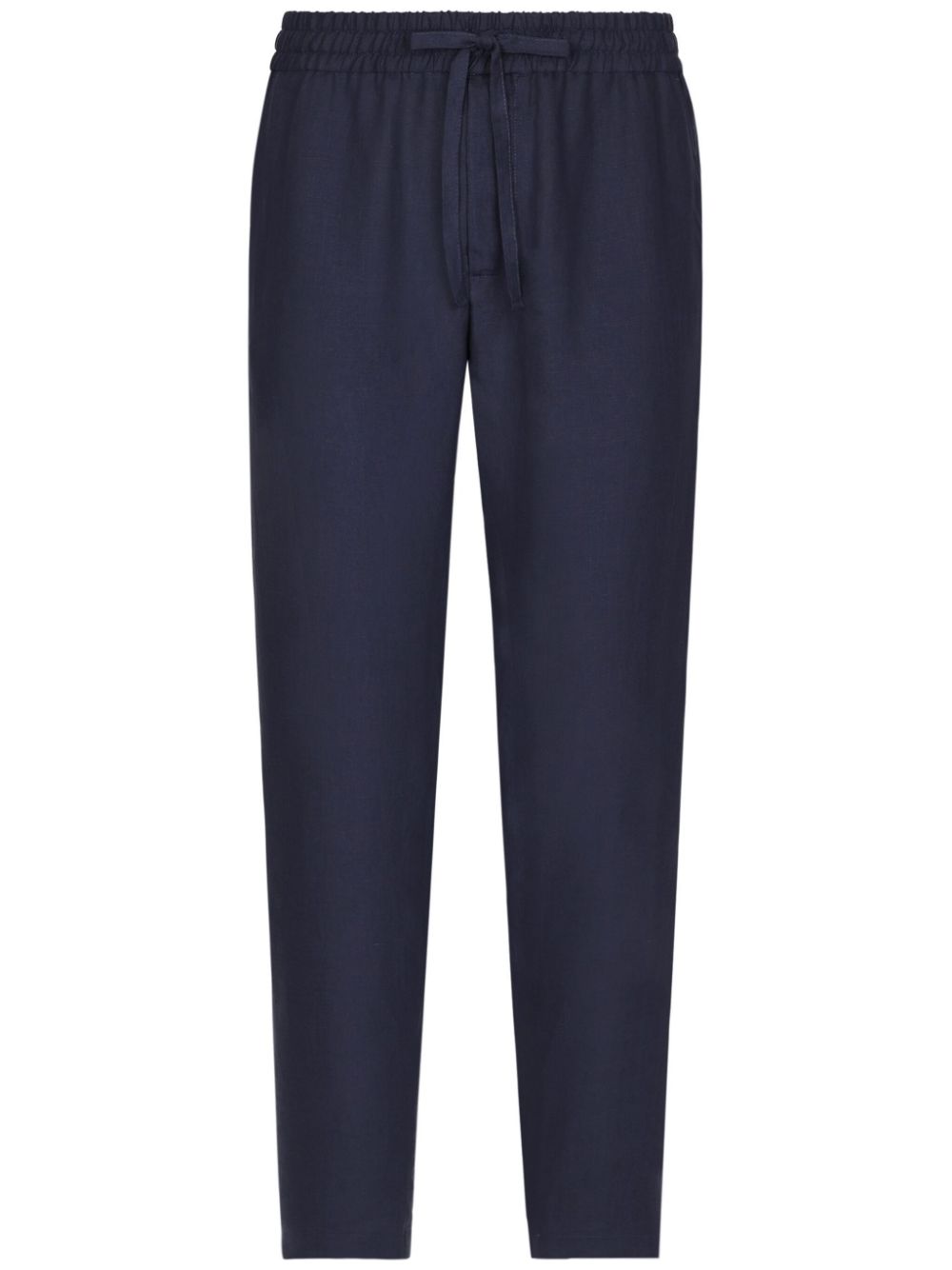 Linen track pants - Blue