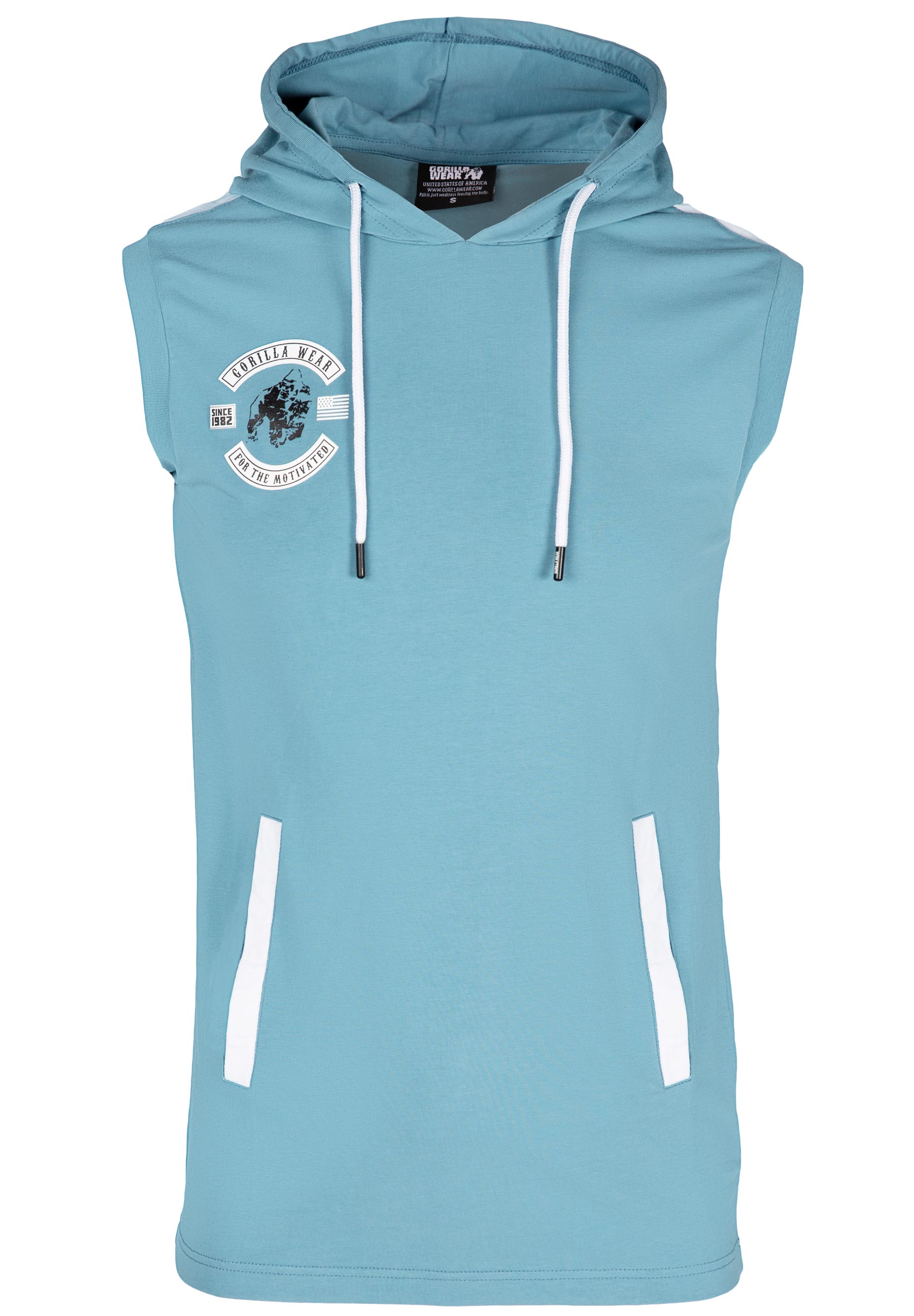 Oswego S/L Hooded T-shirt - Blue