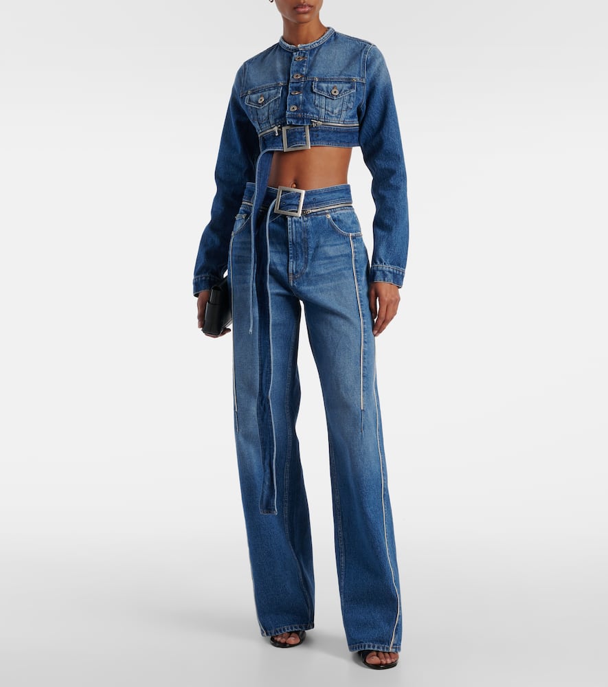 Cropped denim jacket