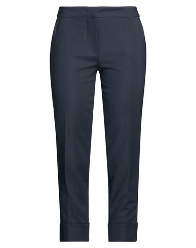 Woman Pants Navy Size 2 Cotton, Polyester, Elastane