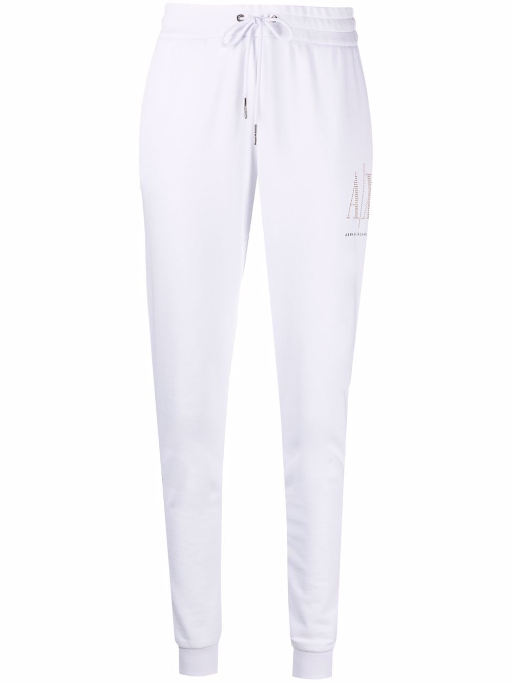 Embellished-logo sweatpants - White