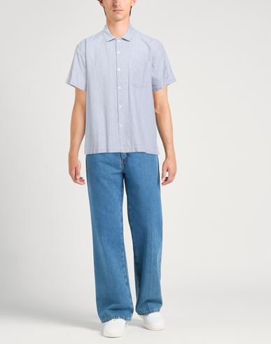 Man Shirt Navy Size M Cotton