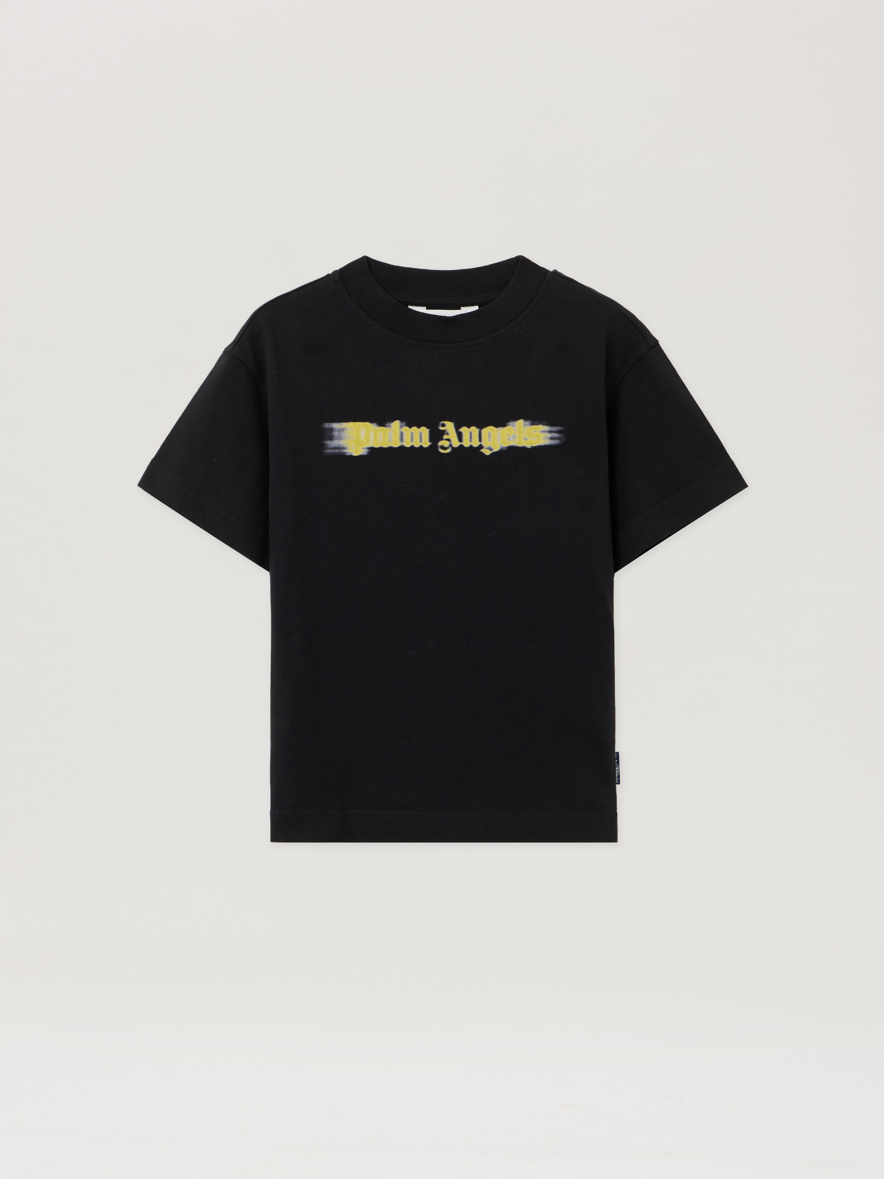 Blurred Logo Reg.tshirt S/s Kids  Black
