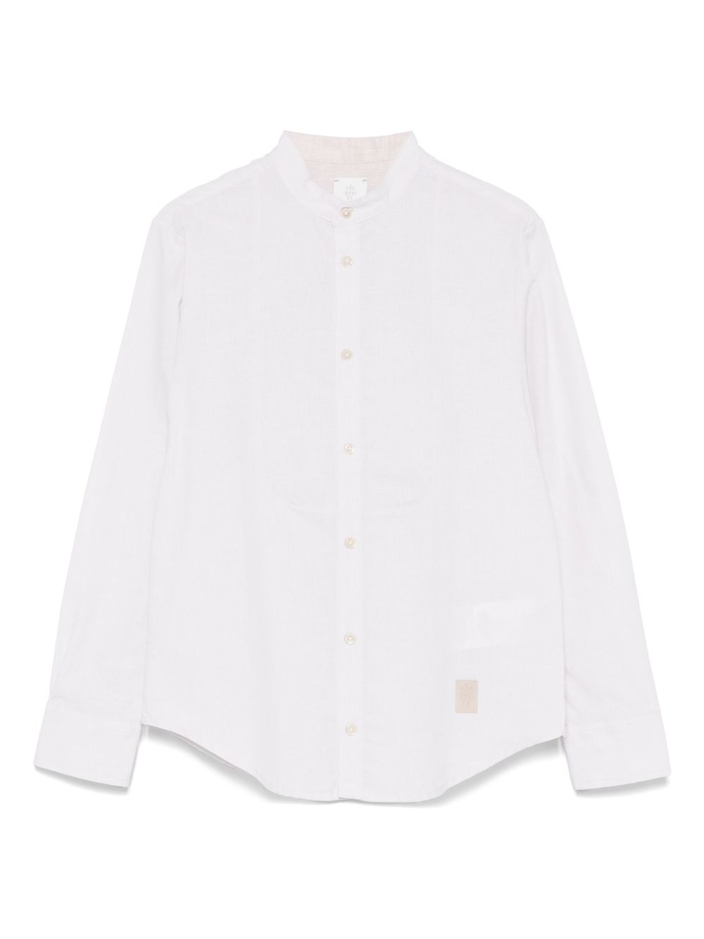 Eleventy Kids logo-tag shirt - Neutrals