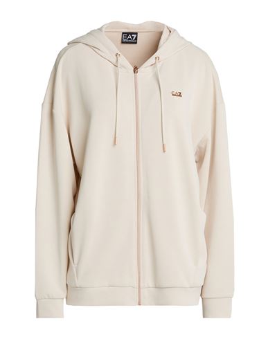 Woman Sweatshirt Ivory Size L Polyester, Modal, Elastane