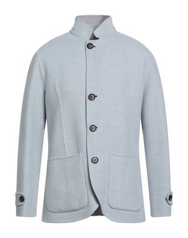 Platinum Man Coat Sky blue Size 40 Wool